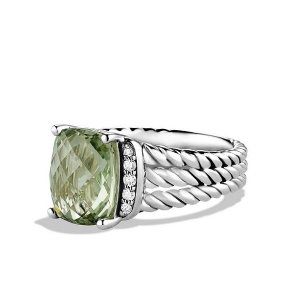 David Yurman Jewelry - NEW DAVID YURMAN Wheaton Prasiolite/Diamond Ring